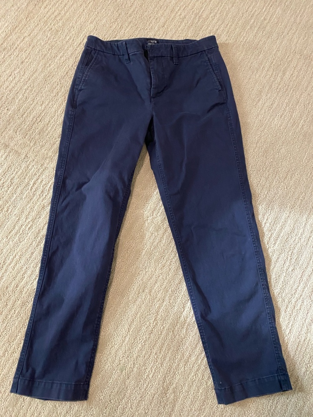 J. Crew high-rise girlfriend chinos navy
